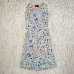 Vintage Hillard & Hanson Floral Summer Midi Dress 10